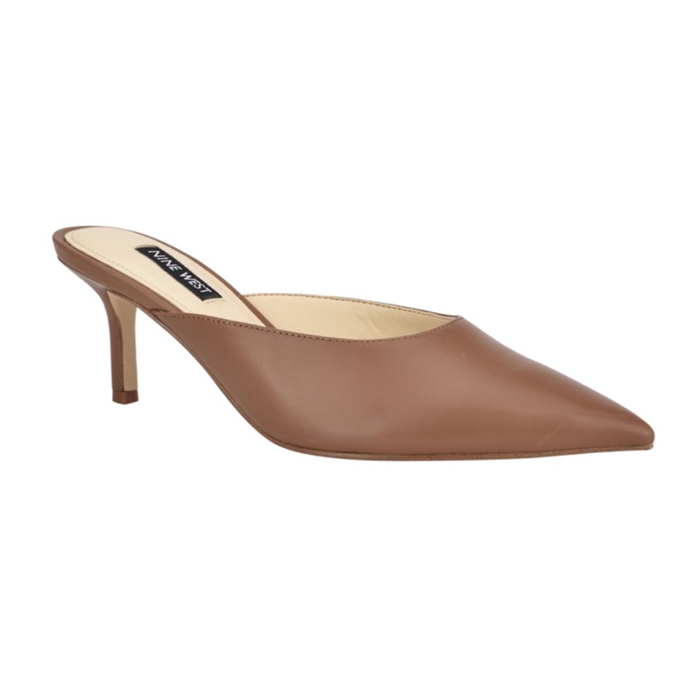 Nine West Ali Pointy Toe Leather Mules